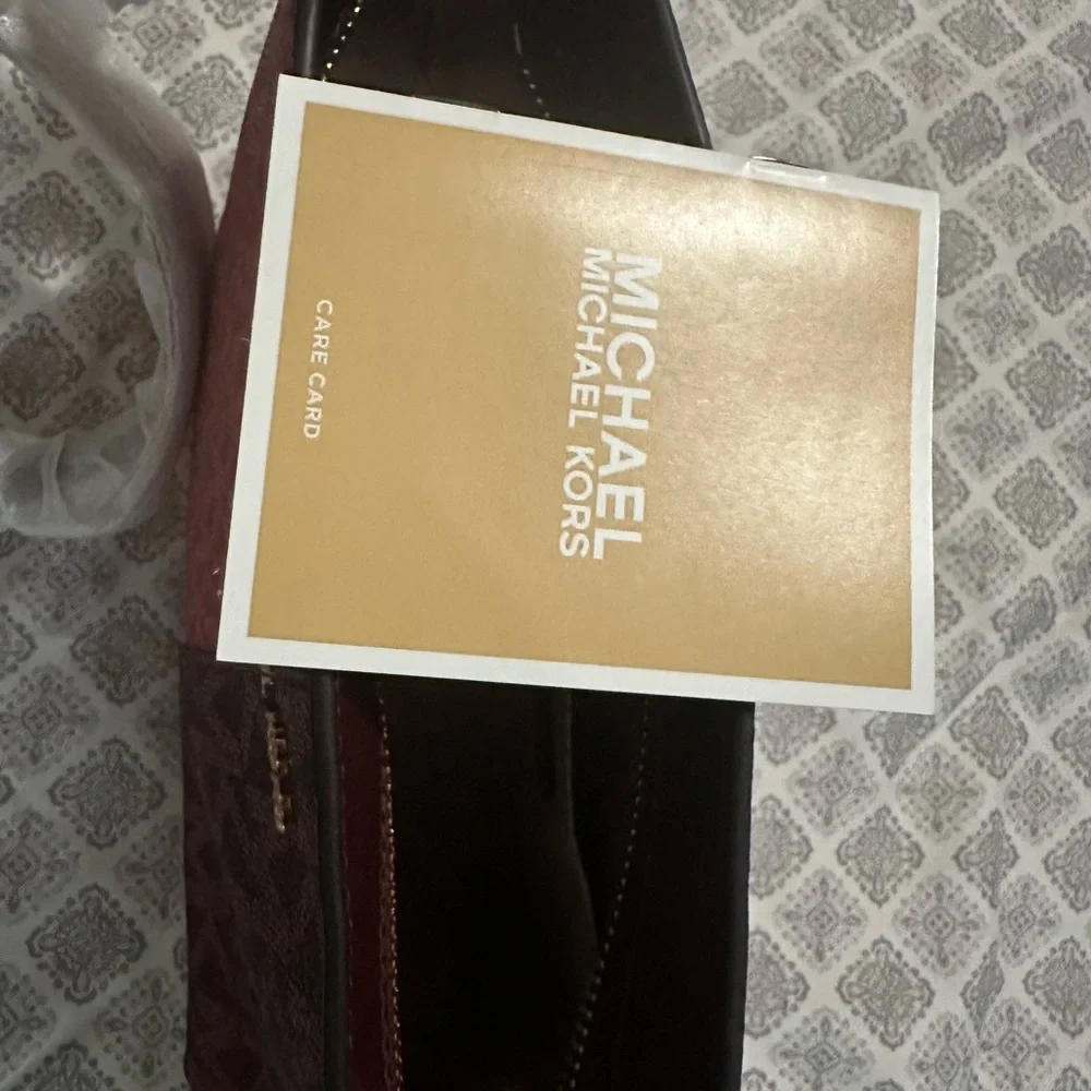 Michael Kors Two-Tone Burgundy and Pink Crossbody Bag